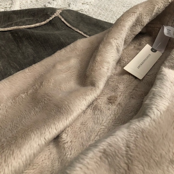 Anthro Camilla Sueded Sherpa Jacket - Picture 4 of 7